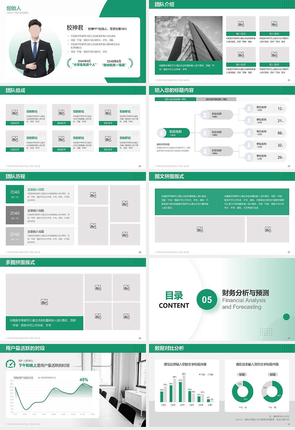 广东茂名农林科技职业学院全国大学生创新创业大赛计划书PPT模板16:9格式幻灯片预览图4