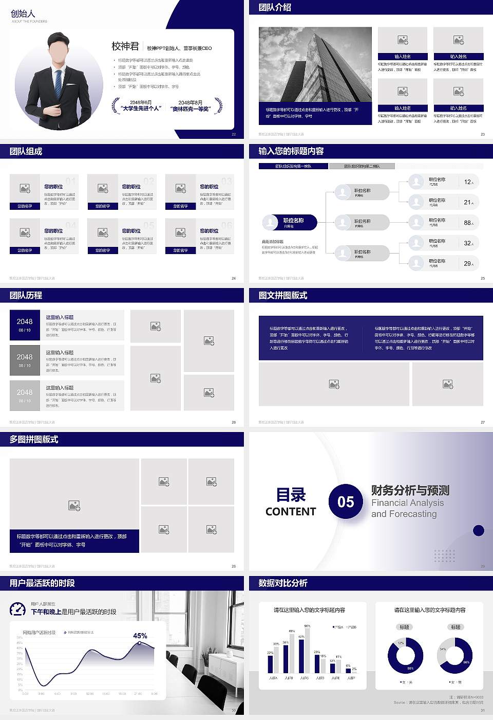 黑龙江外国语学院全国大学生创新创业大赛计划书PPT模板16:9格式幻灯片预览图4