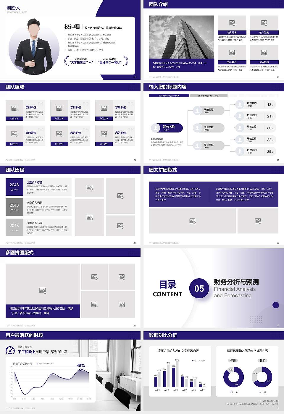 广州华南商贸职业学院全国大学生创新创业大赛计划书PPT模板16:9格式幻灯片预览图4
