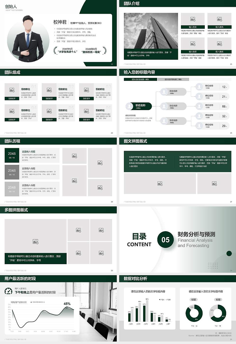 广东南方职业学院全国大学生创新创业大赛计划书PPT模板16:9格式幻灯片预览图4