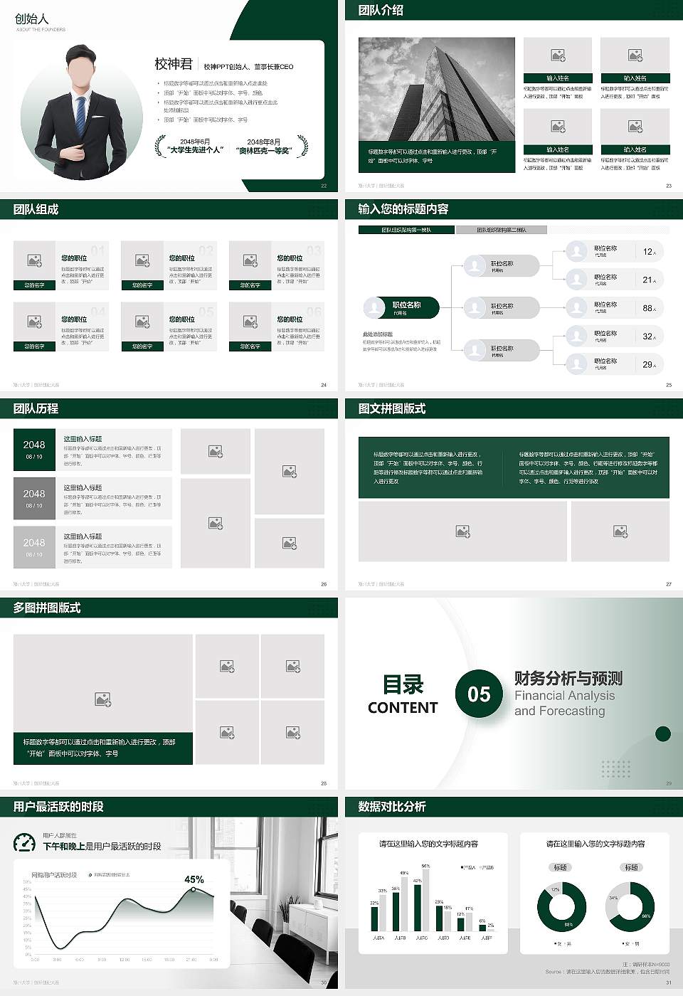 郑州大学全国大学生创新创业大赛计划书PPT模板16:9格式幻灯片预览图4