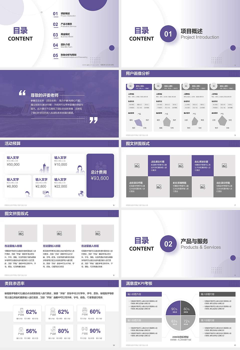 揭阳职业技术学院全国大学生创新创业大赛计划书PPT模板16:9格式幻灯片预览图2