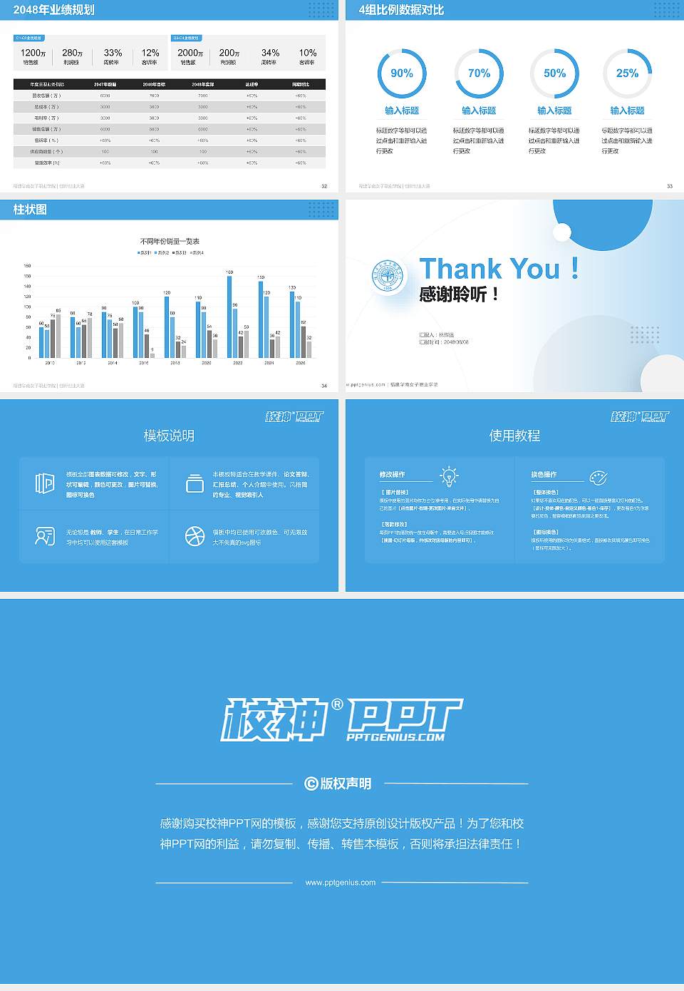 福建华南女子职业学院全国大学生创新创业大赛计划书PPT模板16:9格式幻灯片预览图5