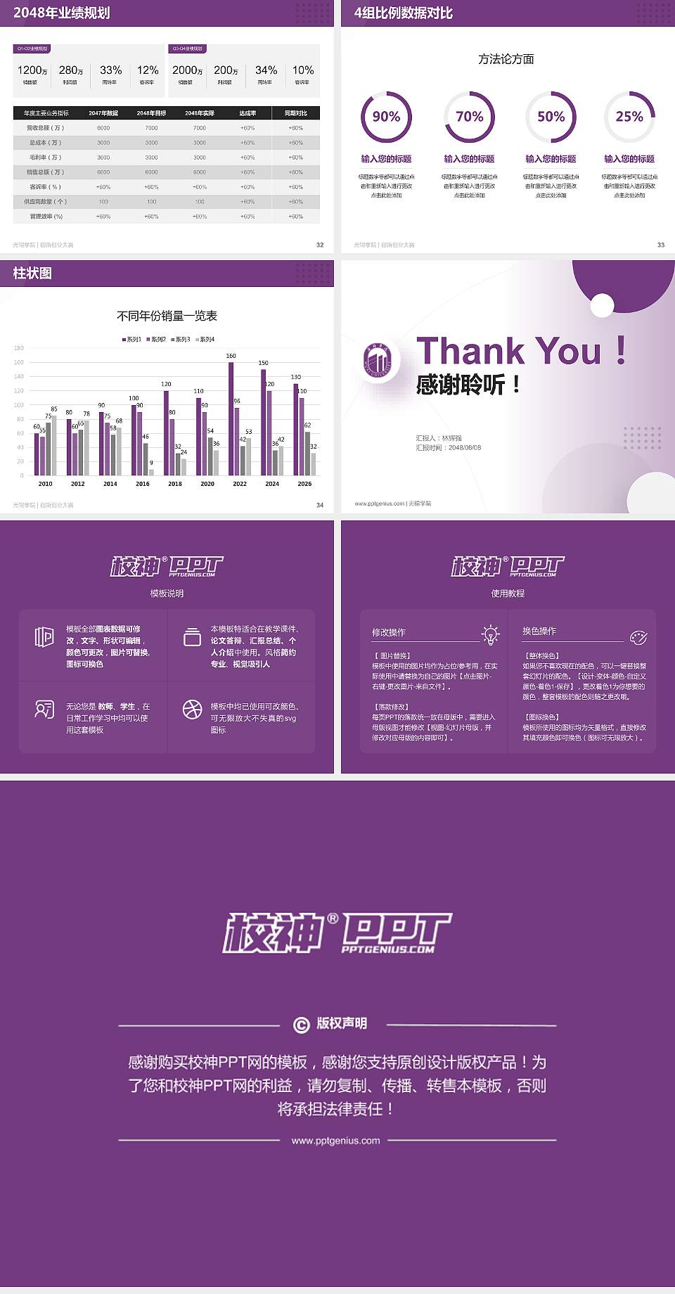 无锡学院全国大学生创新创业大赛计划书PPT模板4:3格式幻灯片预览图5