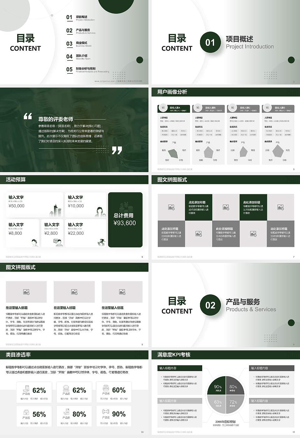 福建生物工程职业技术学院全国大学生创新创业大赛计划书PPT模板16:9格式幻灯片预览图2