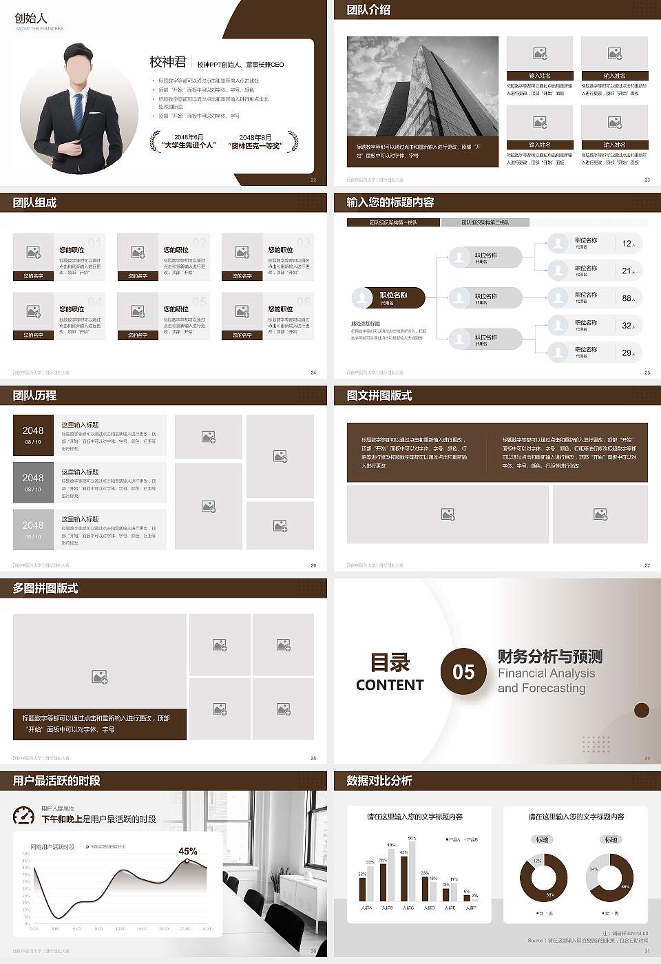 河南中医药大学全国大学生创新创业大赛计划书PPT模板16:9格式幻灯片预览图4