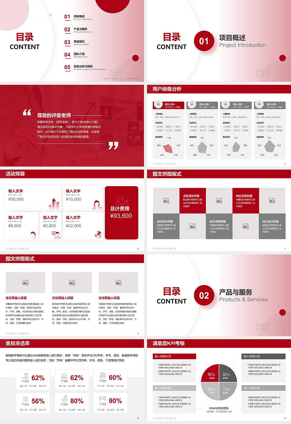 兰州财经大学全国大学生创新创业大赛计划书PPT模板16:9格式幻灯片预览图2