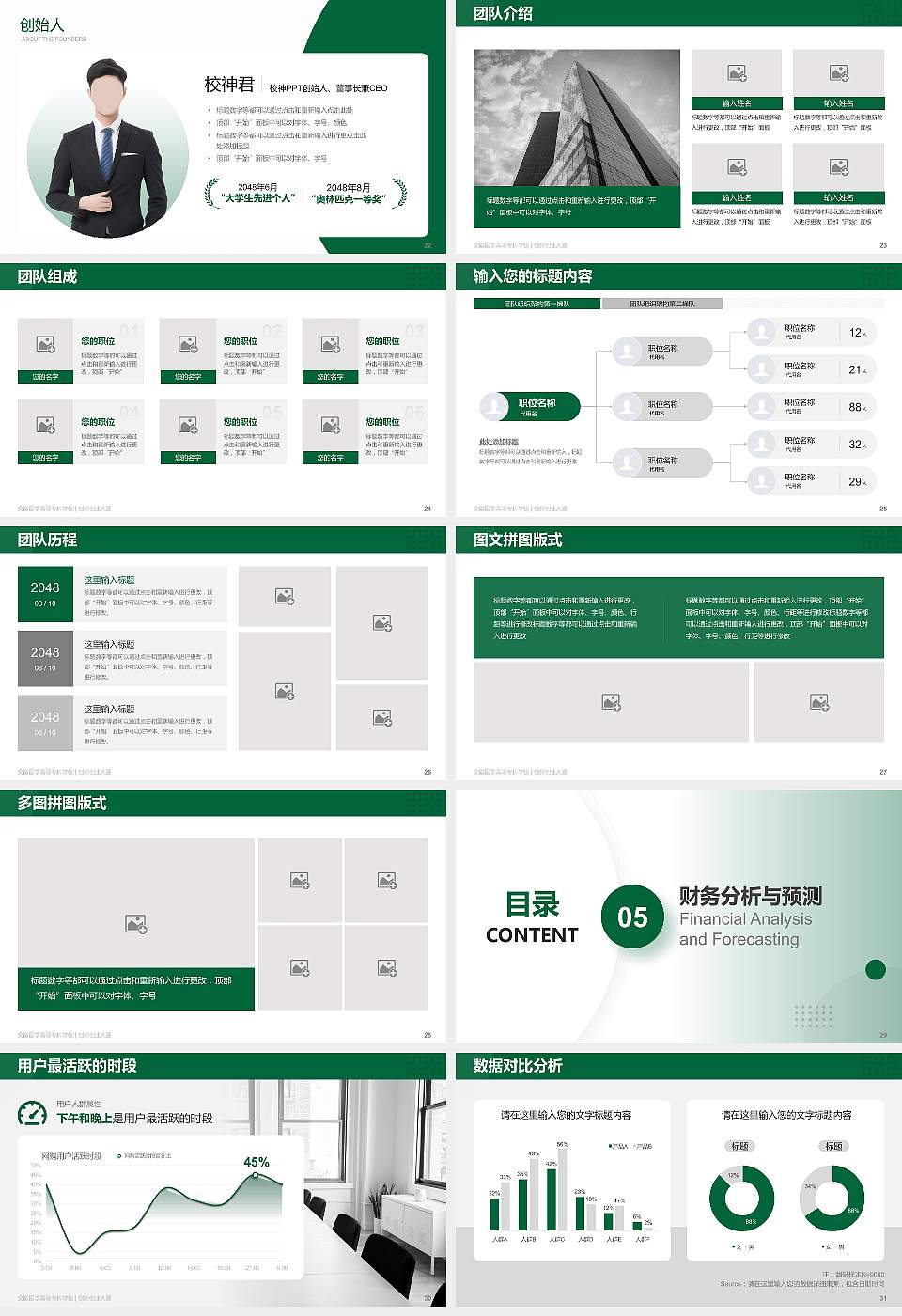 安徽医学高等专科学校全国大学生创新创业大赛计划书PPT模板16:9格式幻灯片预览图4