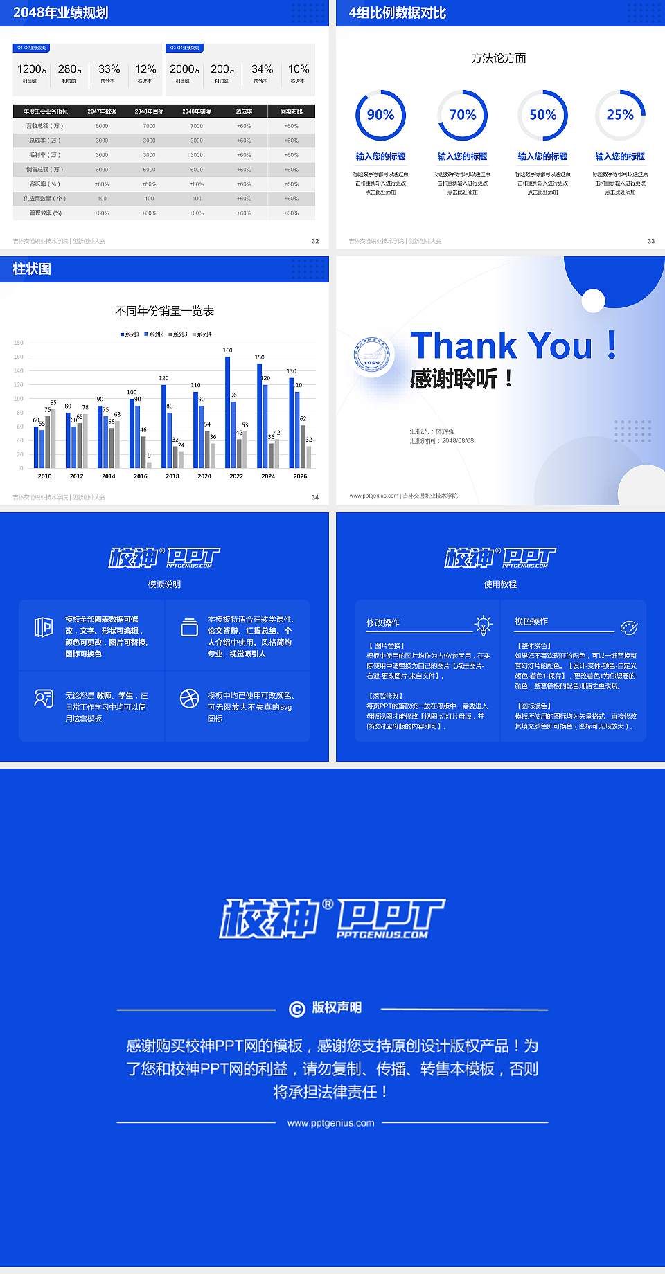 吉林交通职业技术学院全国大学生创新创业大赛计划书PPT模板4:3格式幻灯片预览图5