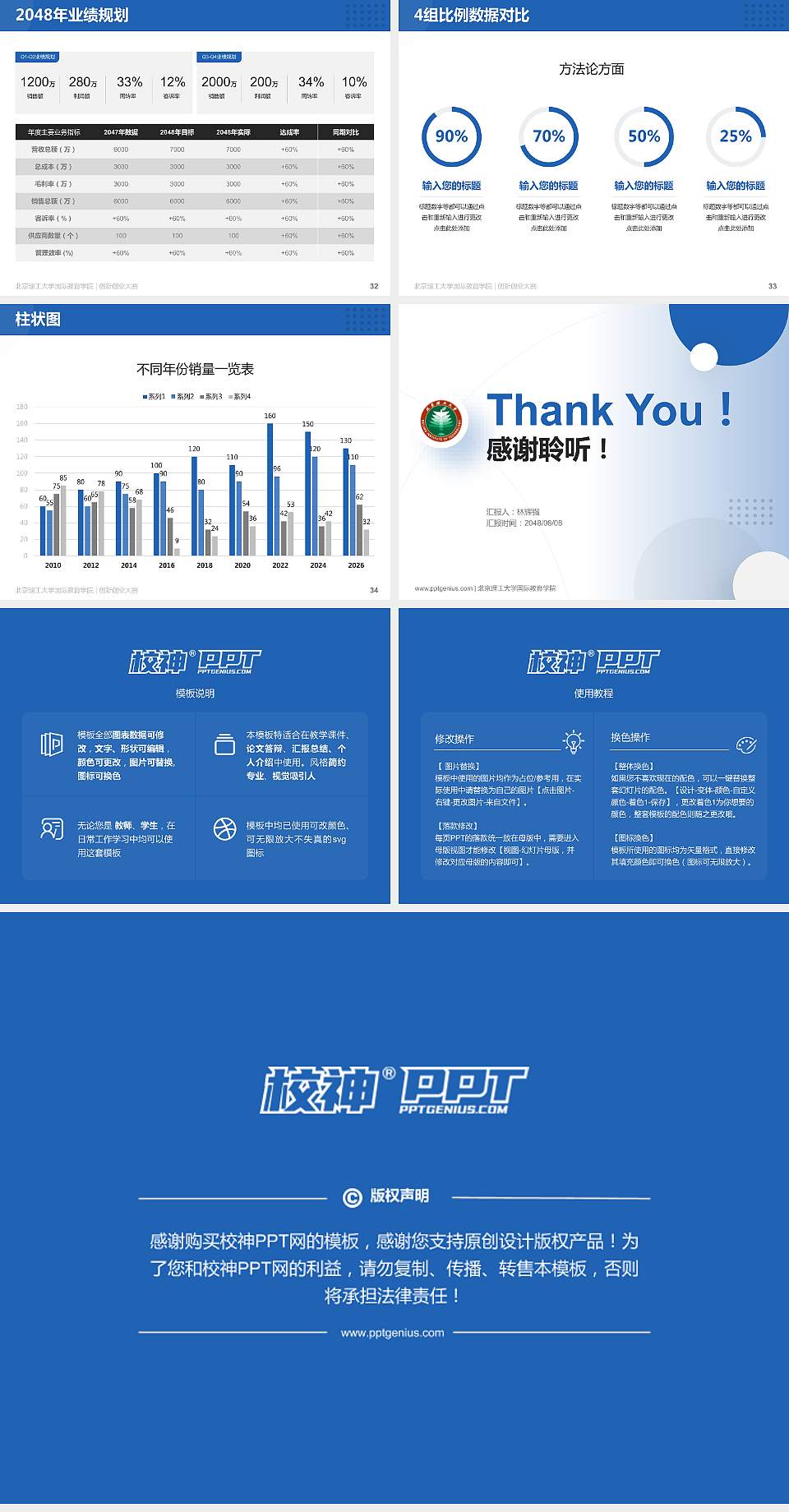 北京理工大学国际教育学院全国大学生创新创业大赛计划书PPT模板4:3格式幻灯片预览图5