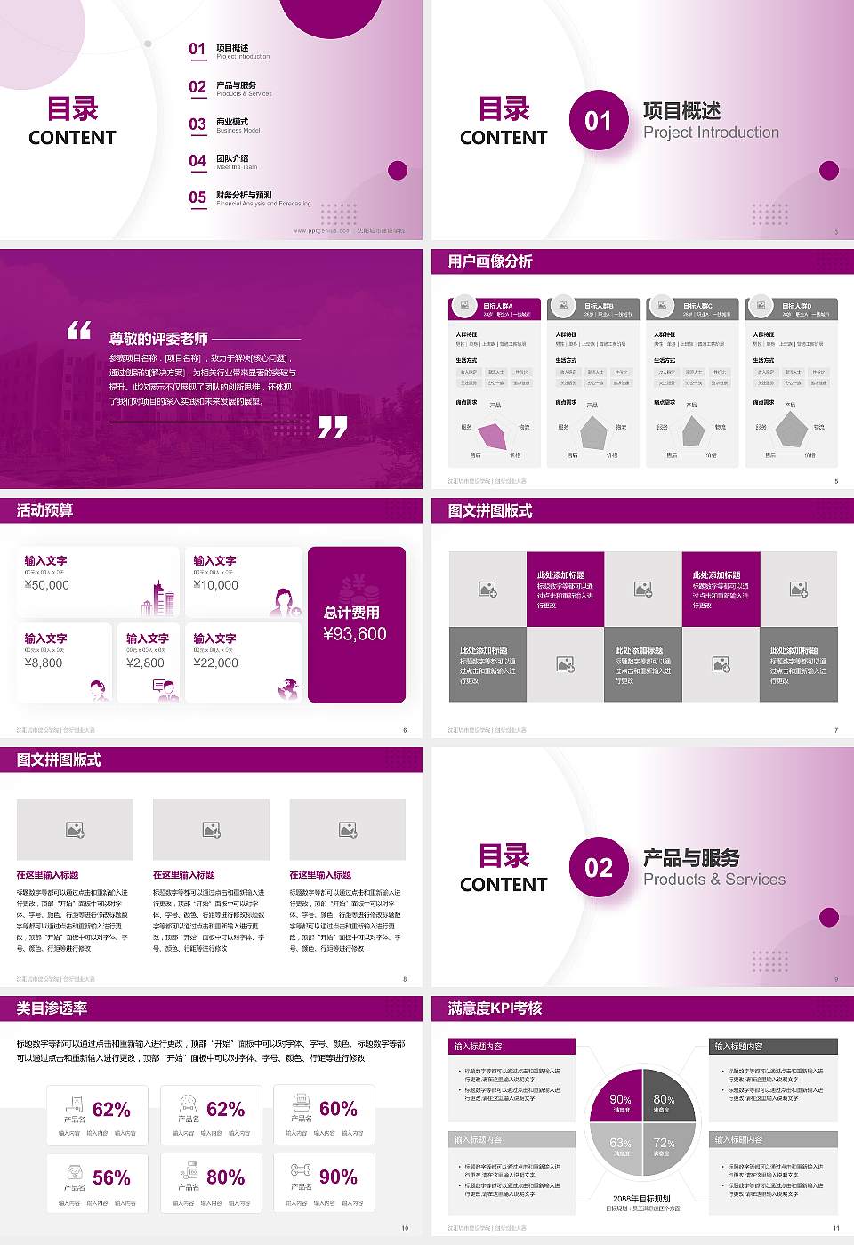 沈阳城市建设学院全国大学生创新创业大赛计划书PPT模板16:9格式幻灯片预览图2