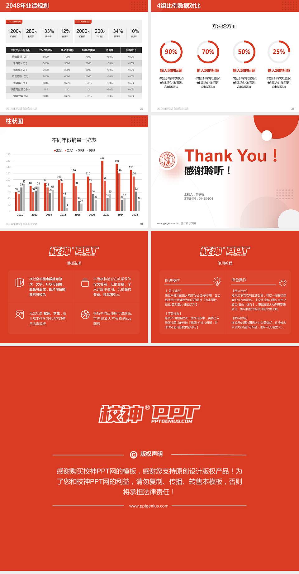 浙江音乐学院全国大学生创新创业大赛计划书PPT模板4:3格式幻灯片预览图5