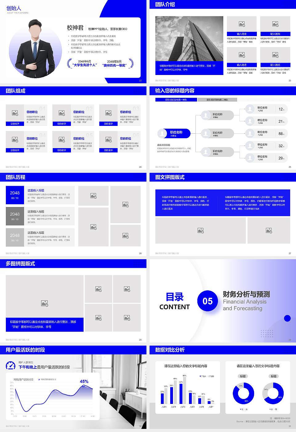重庆警察学院全国大学生创新创业大赛计划书PPT模板16:9格式幻灯片预览图4
