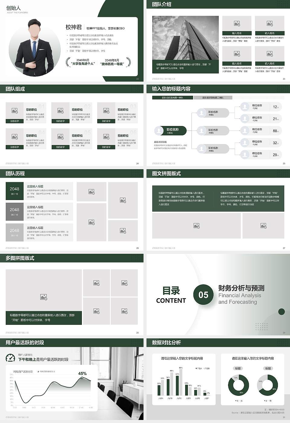 武警海警学院全国大学生创新创业大赛计划书PPT模板16:9格式幻灯片预览图4