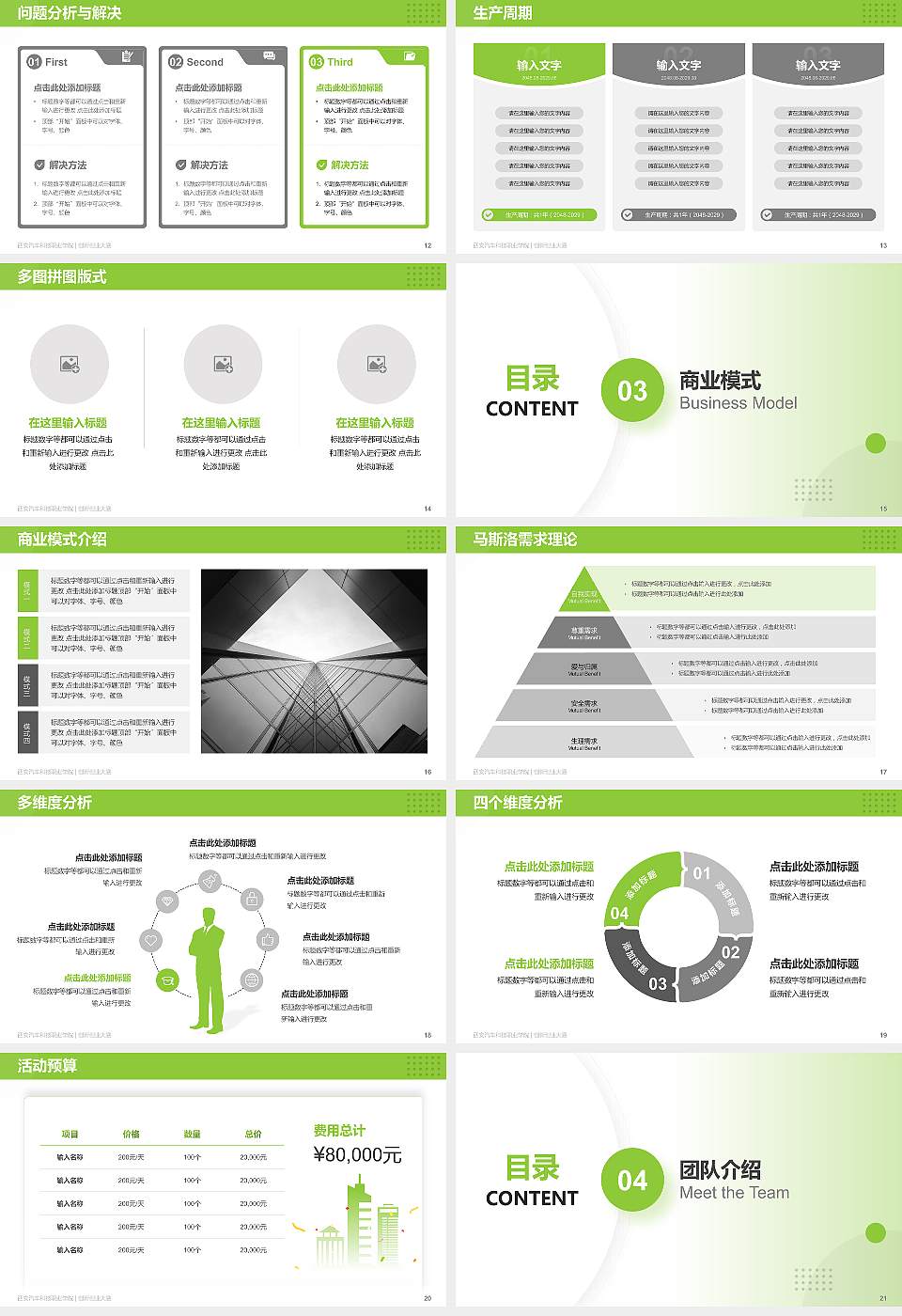 西安汽车科技职业学院全国大学生创新创业大赛计划书PPT模板16:9格式幻灯片预览图3