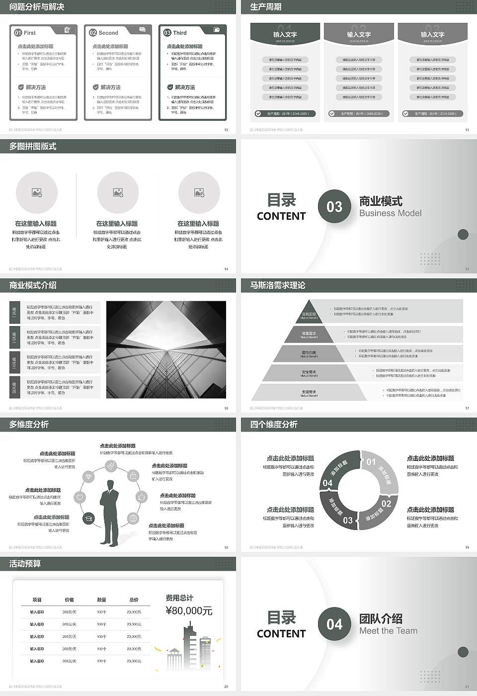 四川中医药高等专科学校全国大学生创新创业大赛计划书PPT模板16:9格式幻灯片预览图3