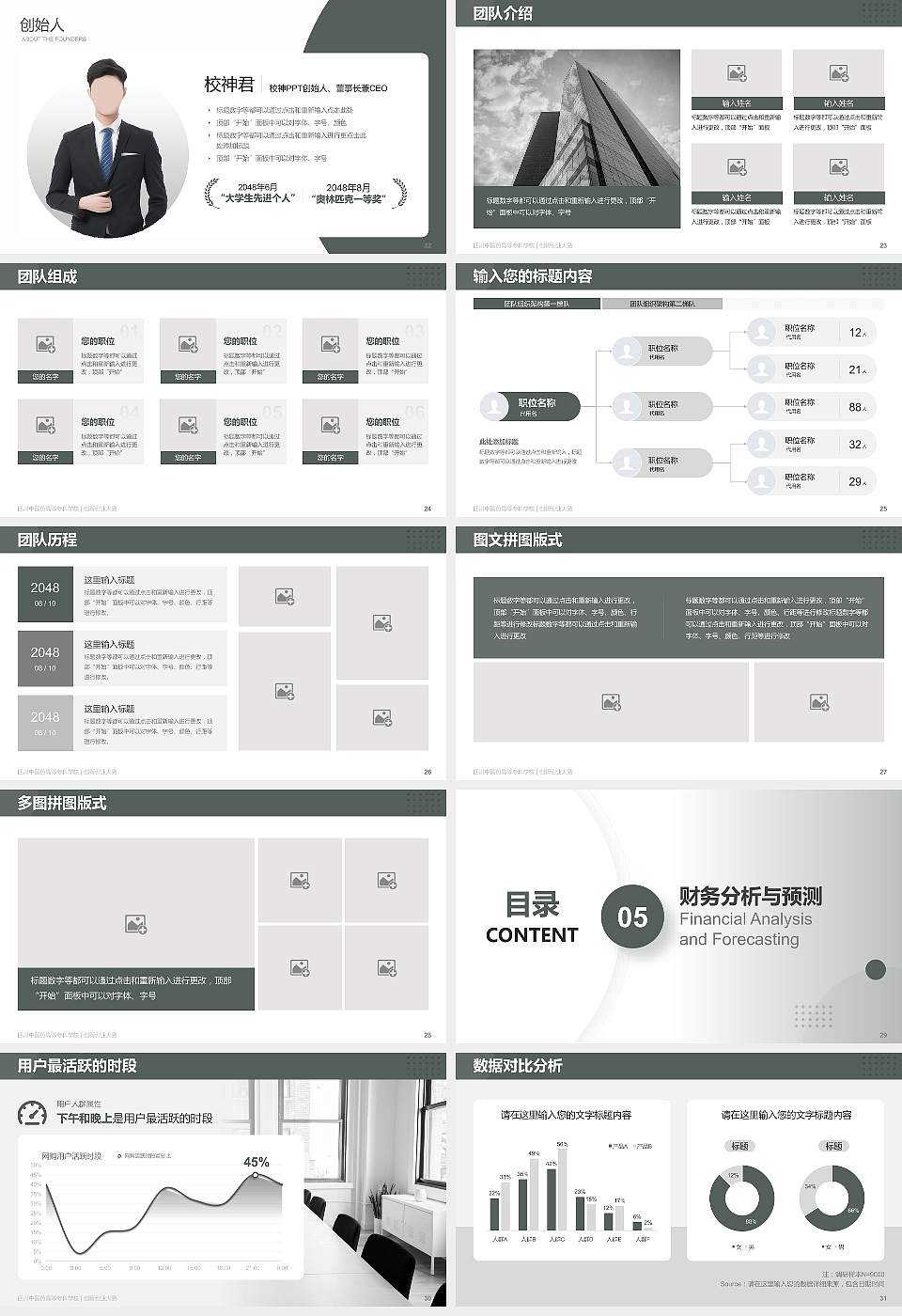 四川中医药高等专科学校全国大学生创新创业大赛计划书PPT模板16:9格式幻灯片预览图4