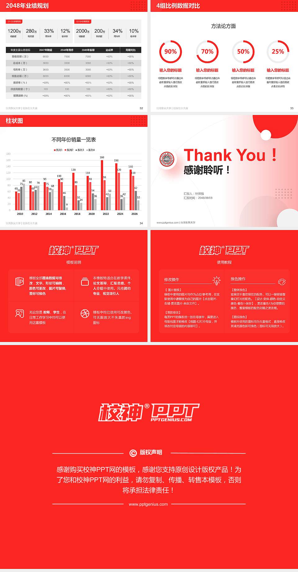 台湾东吴大学全国大学生创新创业大赛计划书PPT模板4:3格式幻灯片预览图5