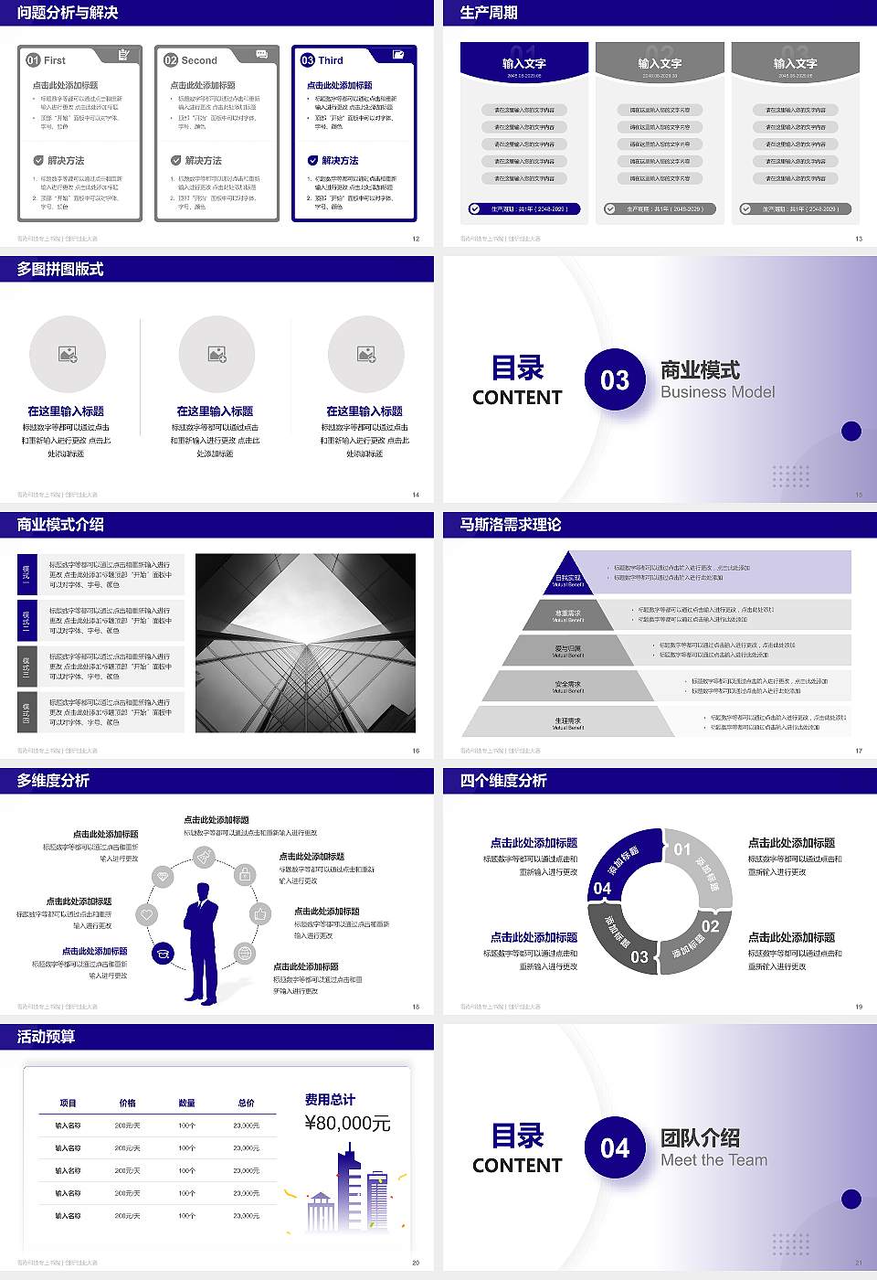 香港科技专上书院全国大学生创新创业大赛计划书PPT模板16:9格式幻灯片预览图3