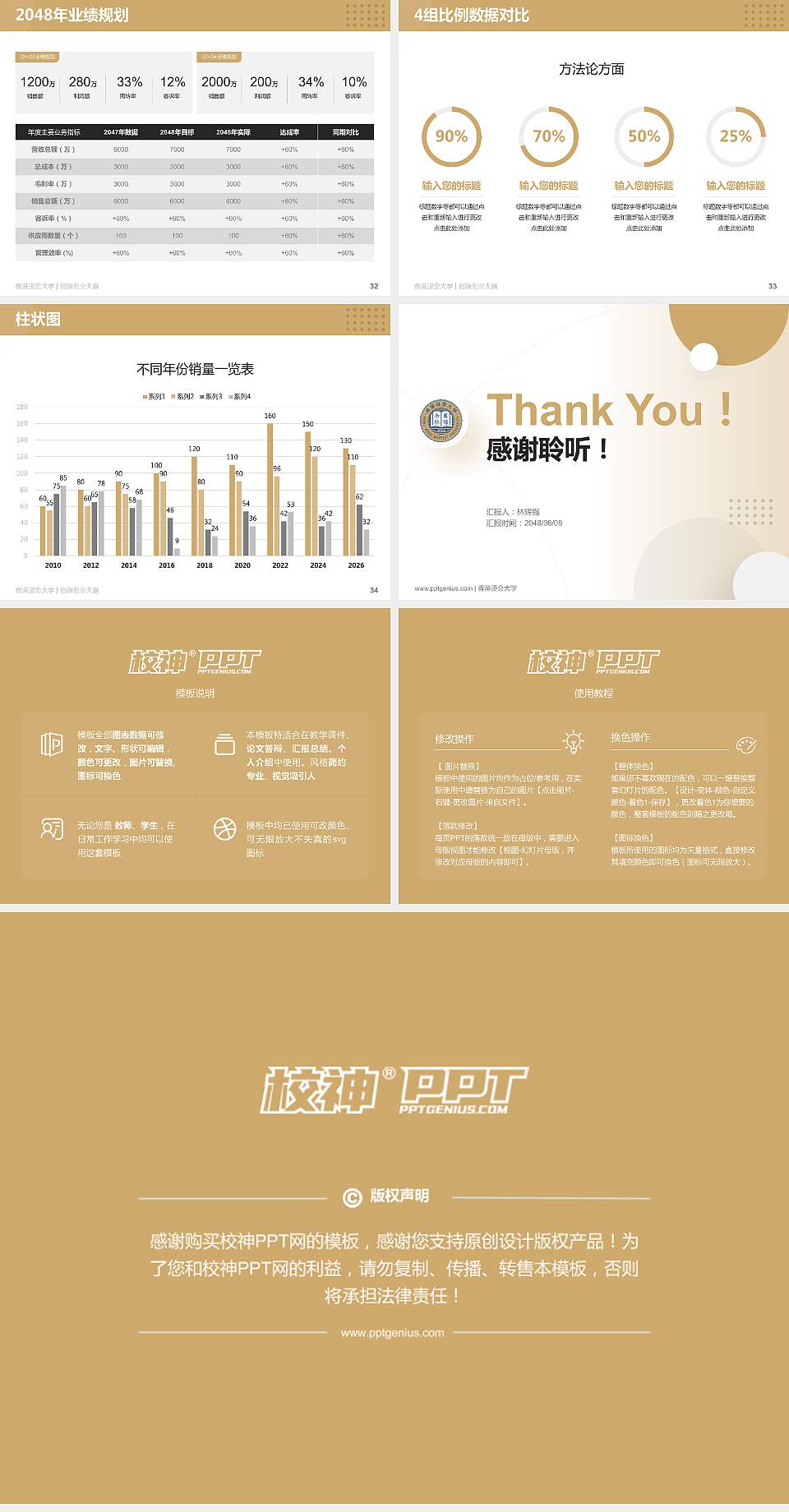 香港浸会大学全国大学生创新创业大赛计划书PPT模板4:3格式幻灯片预览图5