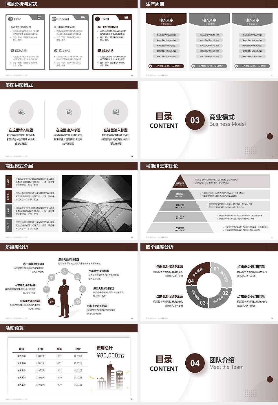 香港演艺学院全国大学生创新创业大赛计划书PPT模板16:9格式幻灯片预览图3