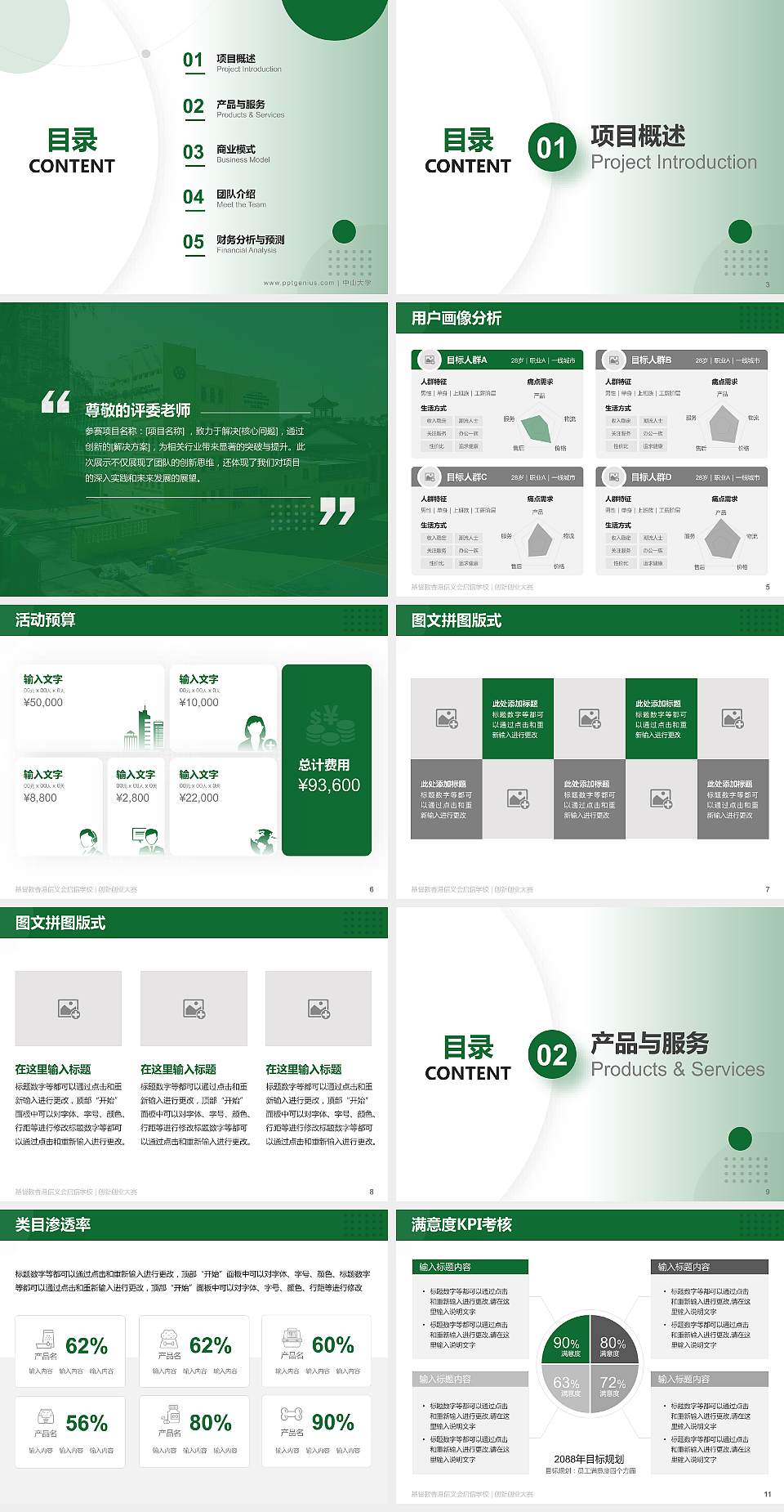 基督教香港信义会启信学校全国大学生创新创业大赛计划书PPT模板4:3格式幻灯片预览图2