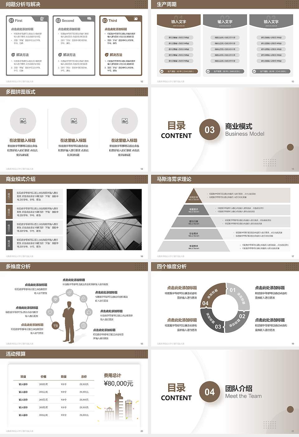 乌鲁木齐职业大学全国大学生创新创业大赛计划书PPT模板16:9格式幻灯片预览图3