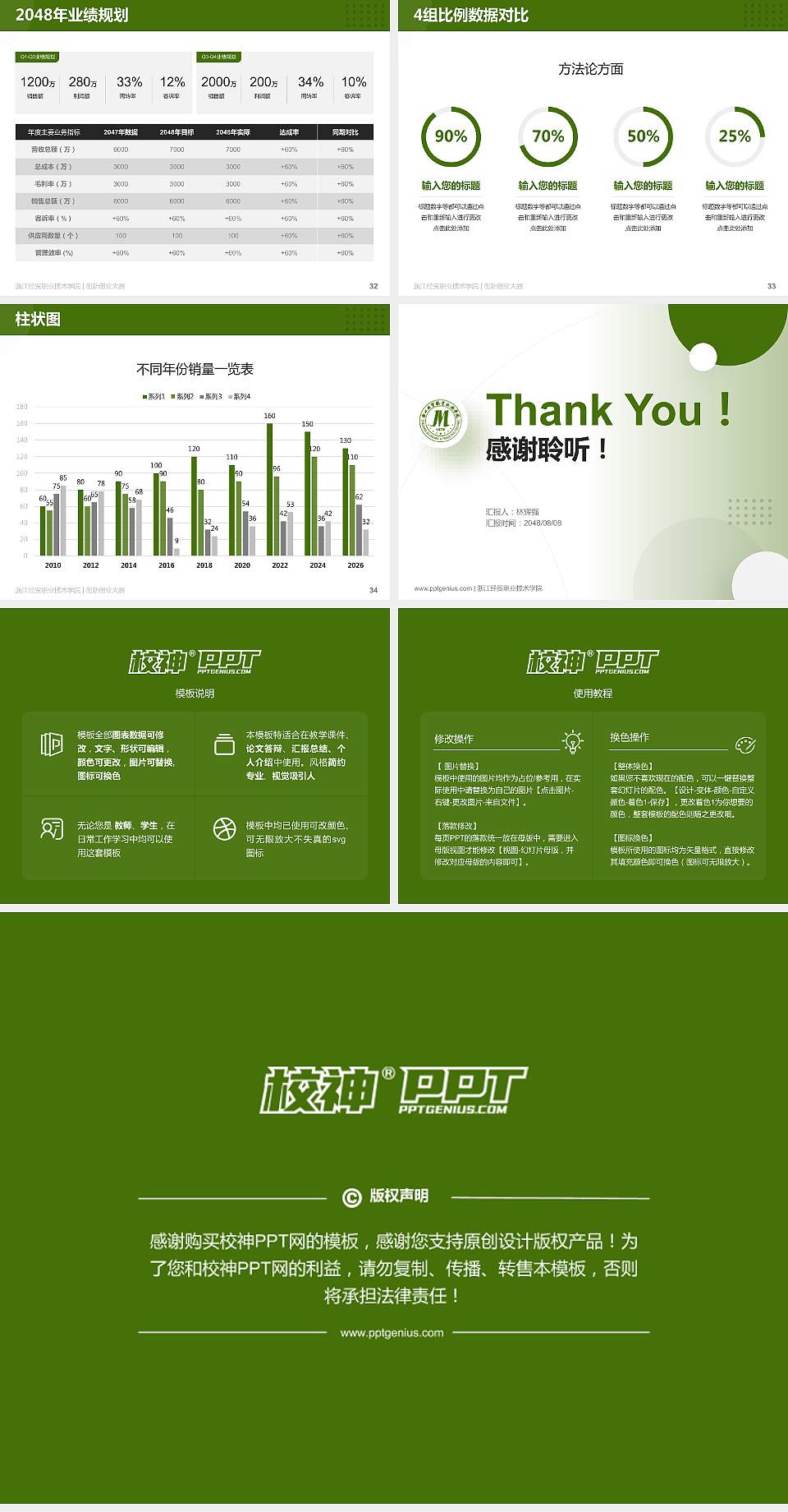 浙江经贸职业技术学院全国大学生创新创业大赛计划书PPT模板4:3格式幻灯片预览图5