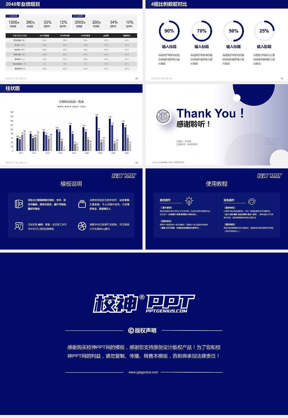 内蒙古大学全国大学生创新创业大赛计划书PPT模板16:9格式幻灯片预览图5