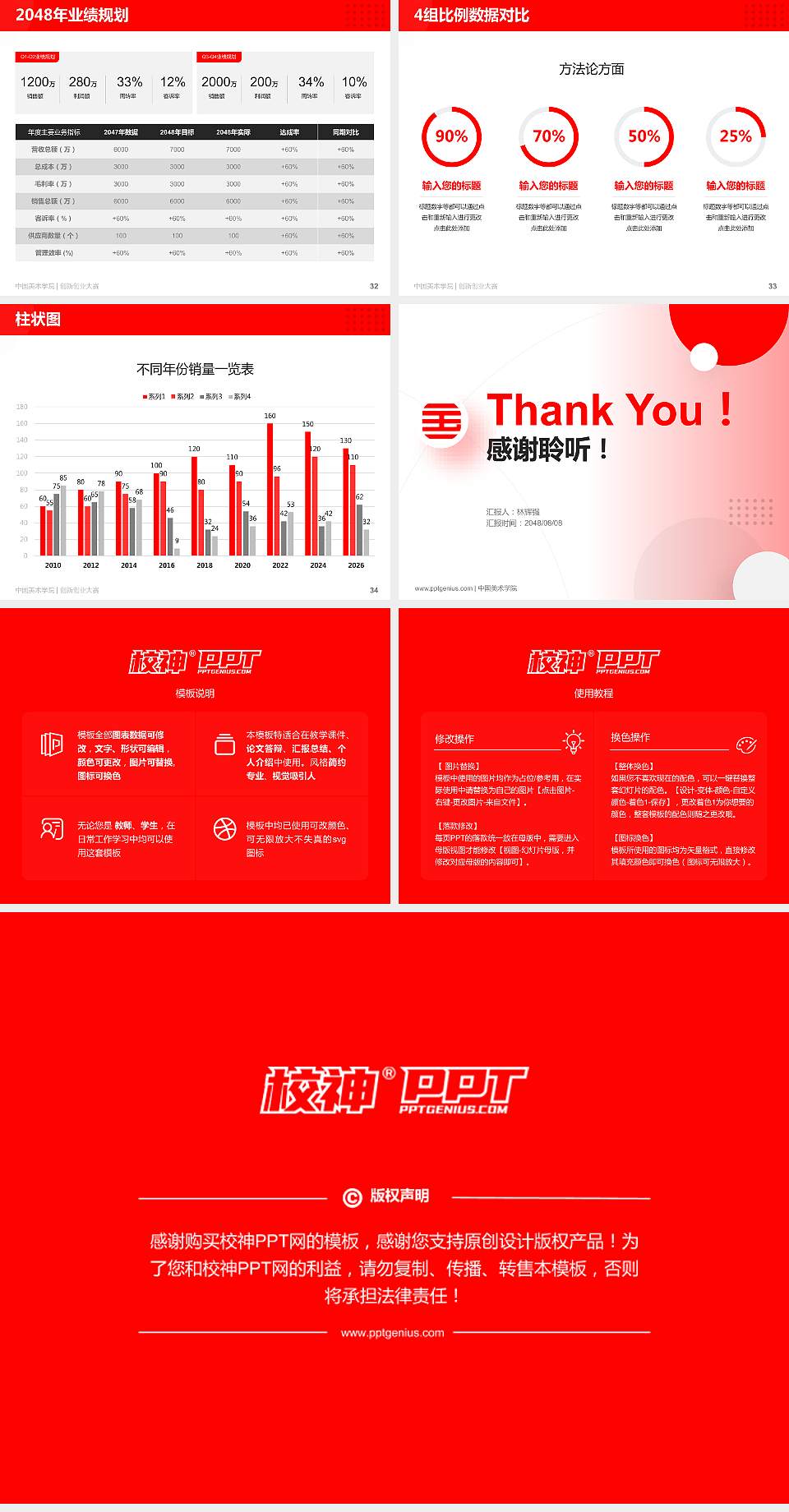 中国美术学院全国大学生创新创业大赛计划书PPT模板4:3格式幻灯片预览图5