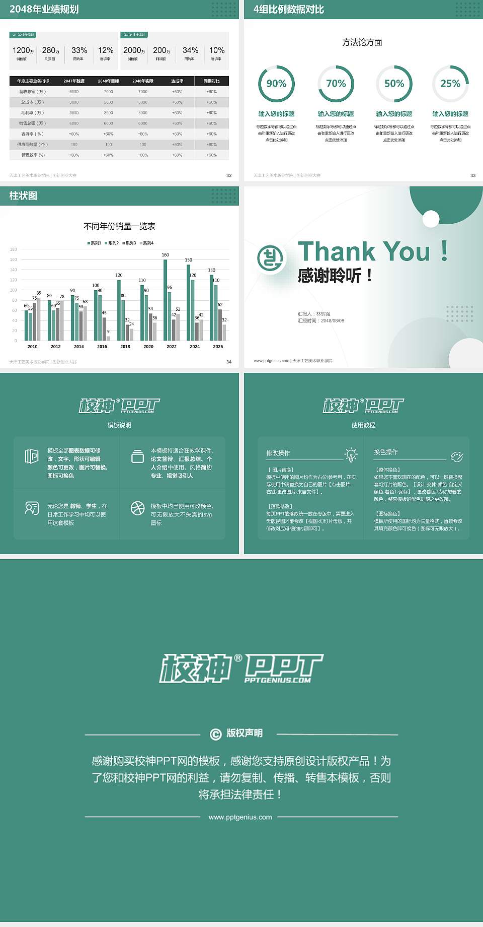 天津工艺美术职业学院全国大学生创新创业大赛计划书PPT模板4:3格式幻灯片预览图5