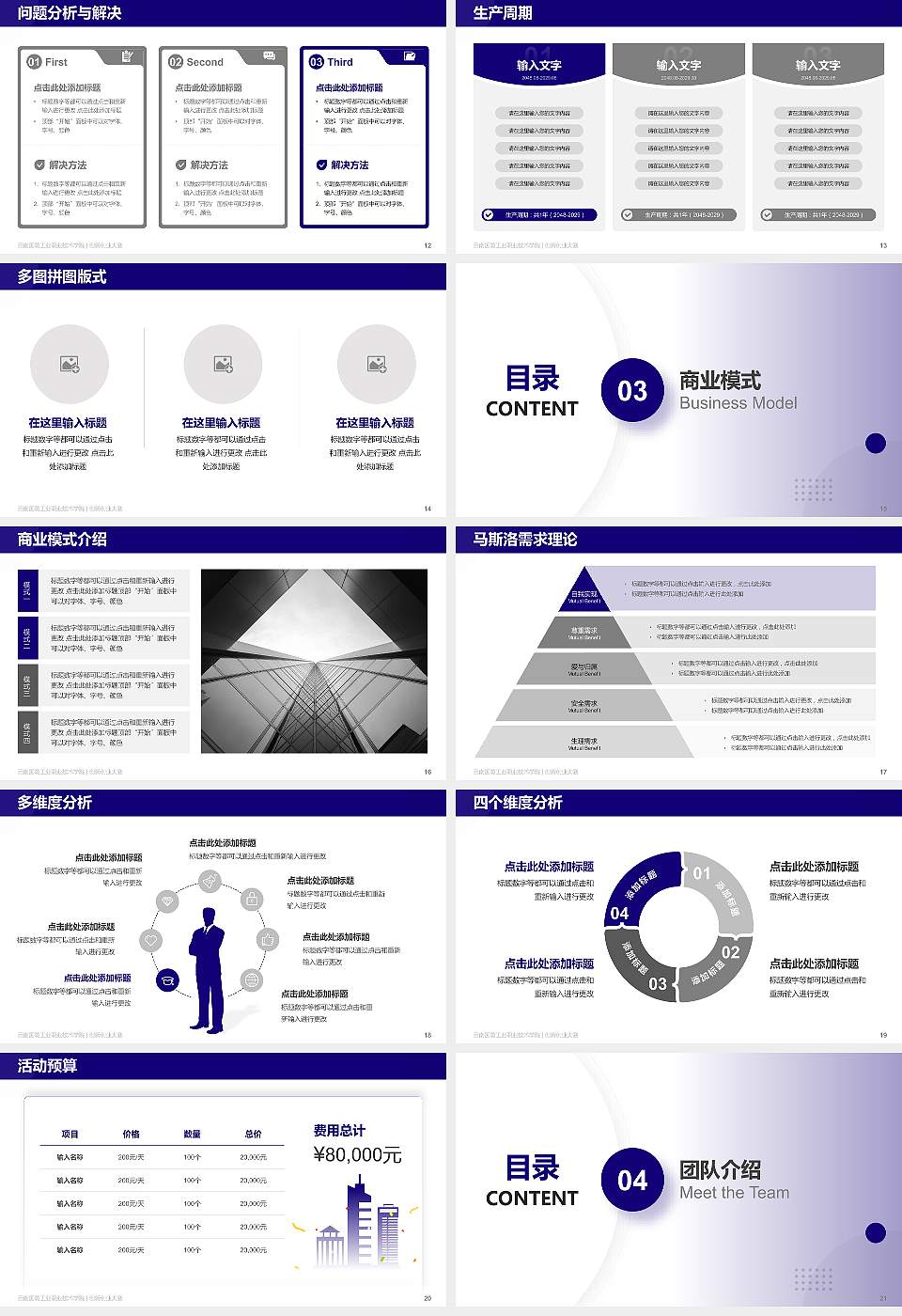 云南国防工业职业技术学院全国大学生创新创业大赛计划书PPT模板16:9格式幻灯片预览图3