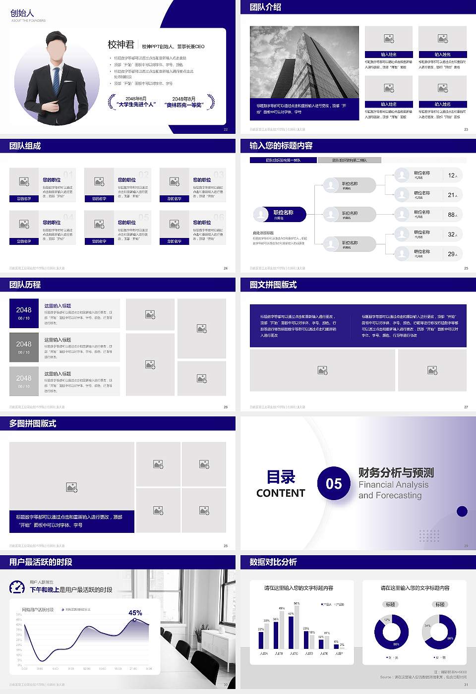 云南国防工业职业技术学院全国大学生创新创业大赛计划书PPT模板16:9格式幻灯片预览图4