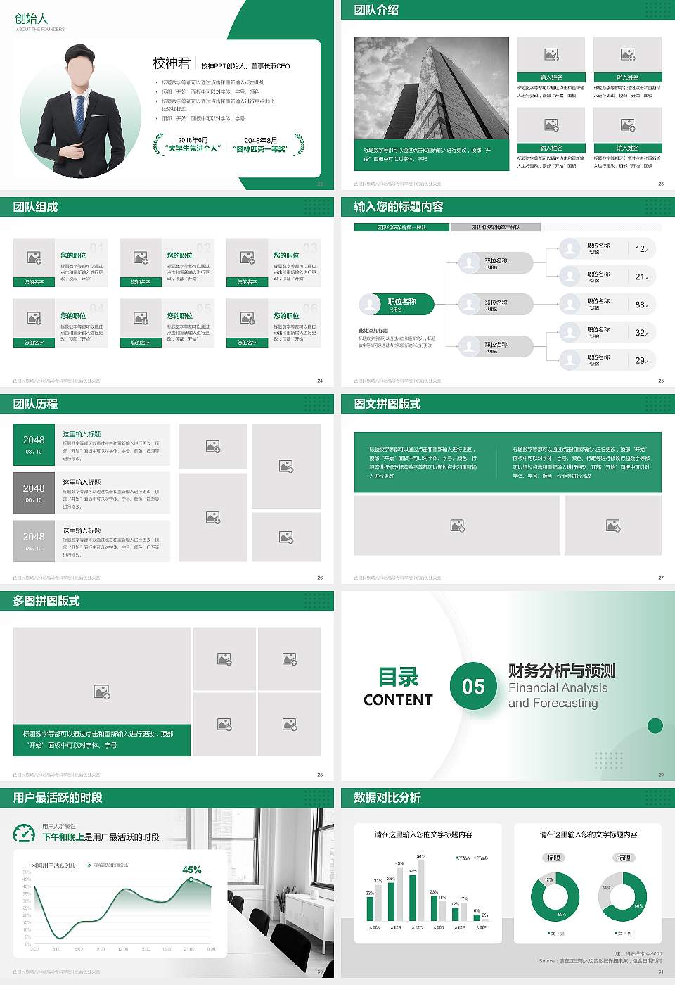 西昌民族幼儿师范高等专科学校全国大学生创新创业大赛计划书PPT模板16:9格式幻灯片预览图4