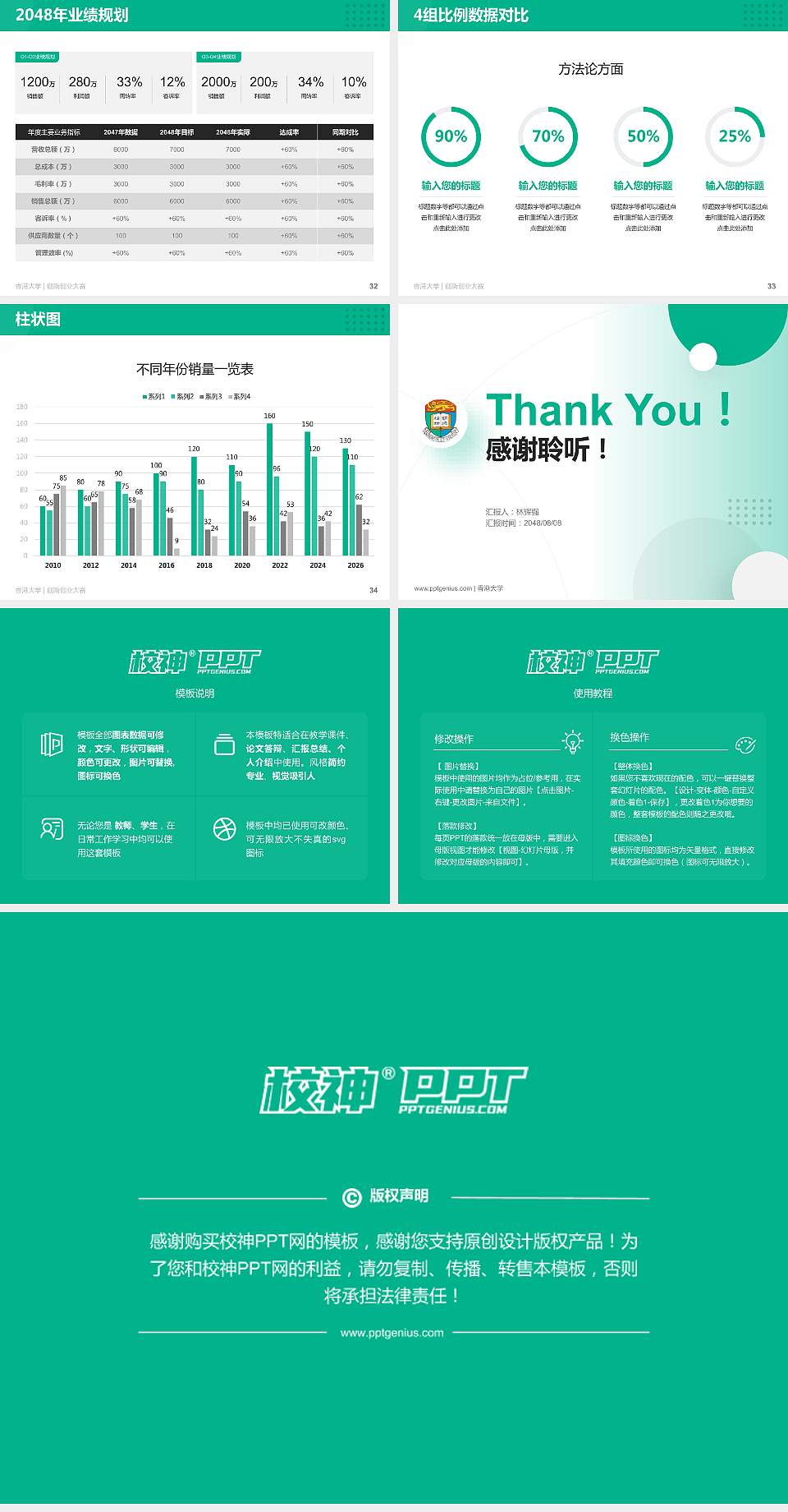 香港大学全国大学生创新创业大赛计划书PPT模板4:3格式幻灯片预览图5