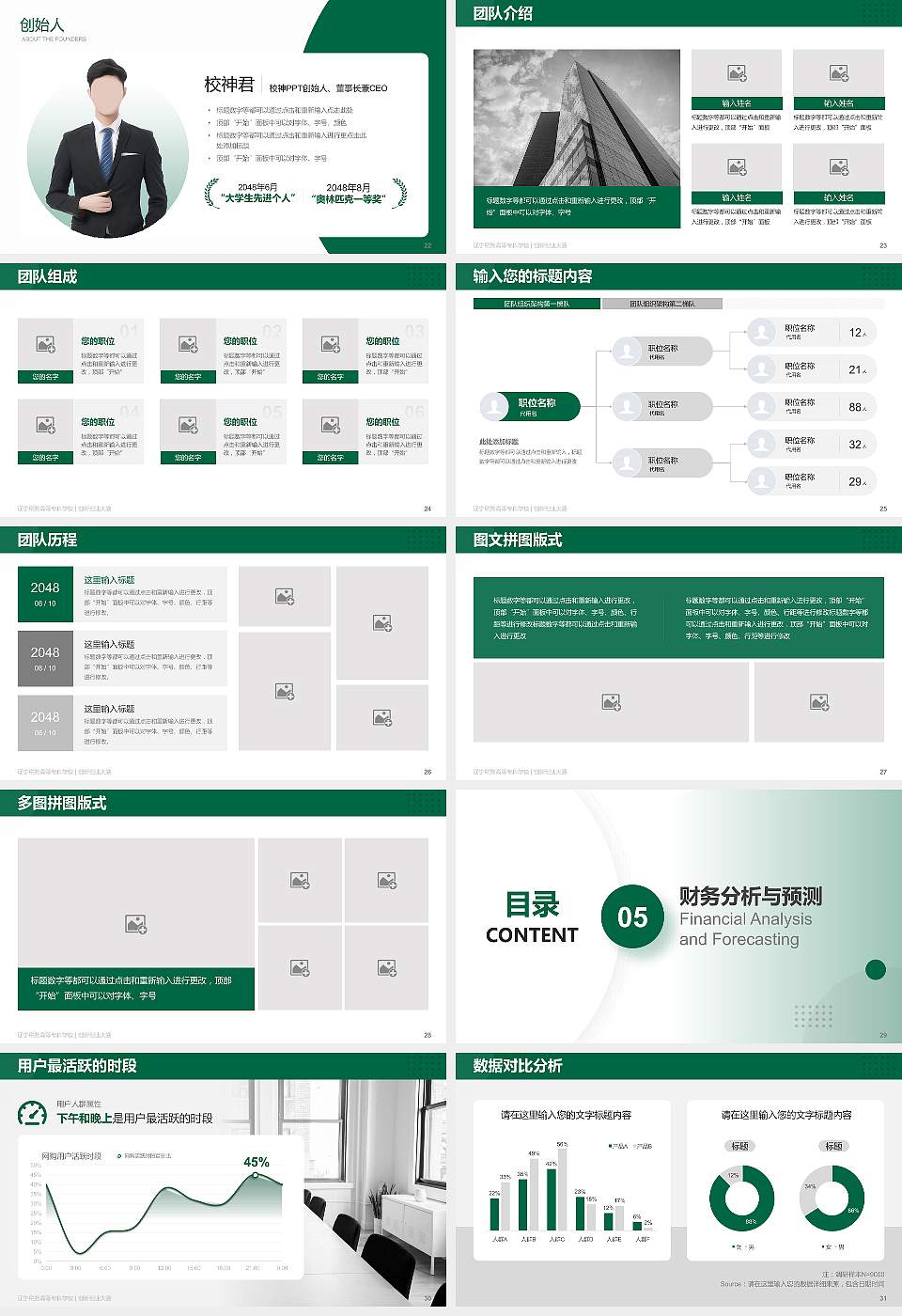 辽宁税务高等专科学校全国大学生创新创业大赛计划书PPT模板16:9格式幻灯片预览图4