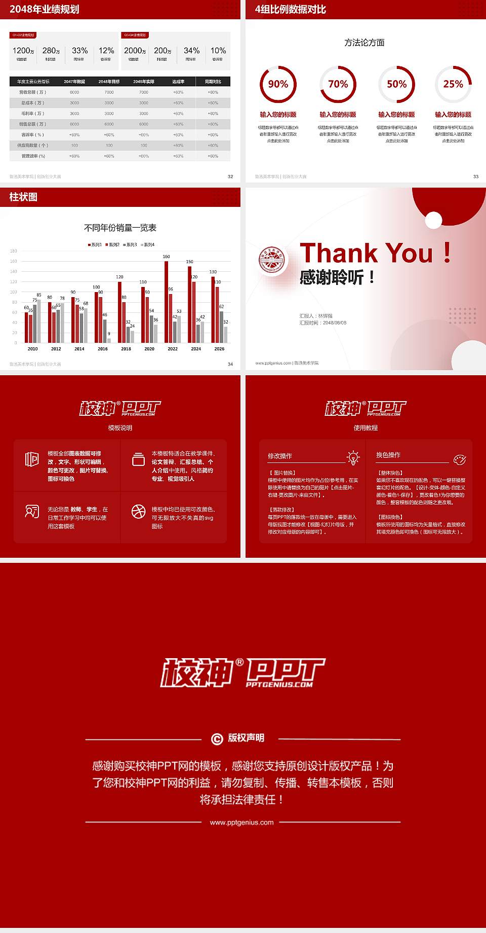 鲁迅美术学院全国大学生创新创业大赛计划书PPT模板4:3格式幻灯片预览图5