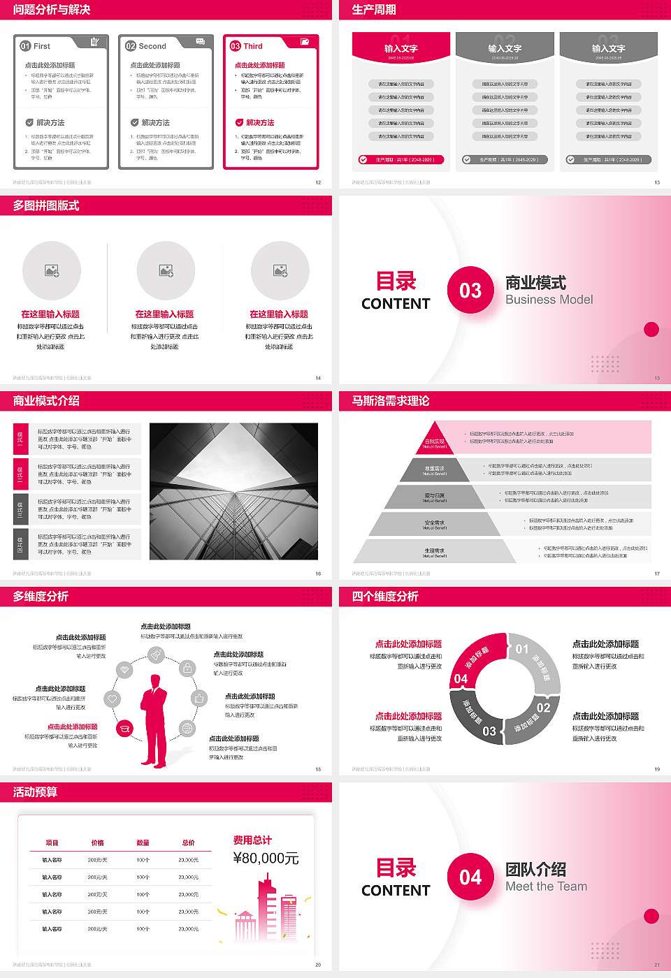 济南幼儿师范高等专科学校全国大学生创新创业大赛计划书PPT模板16:9格式幻灯片预览图3
