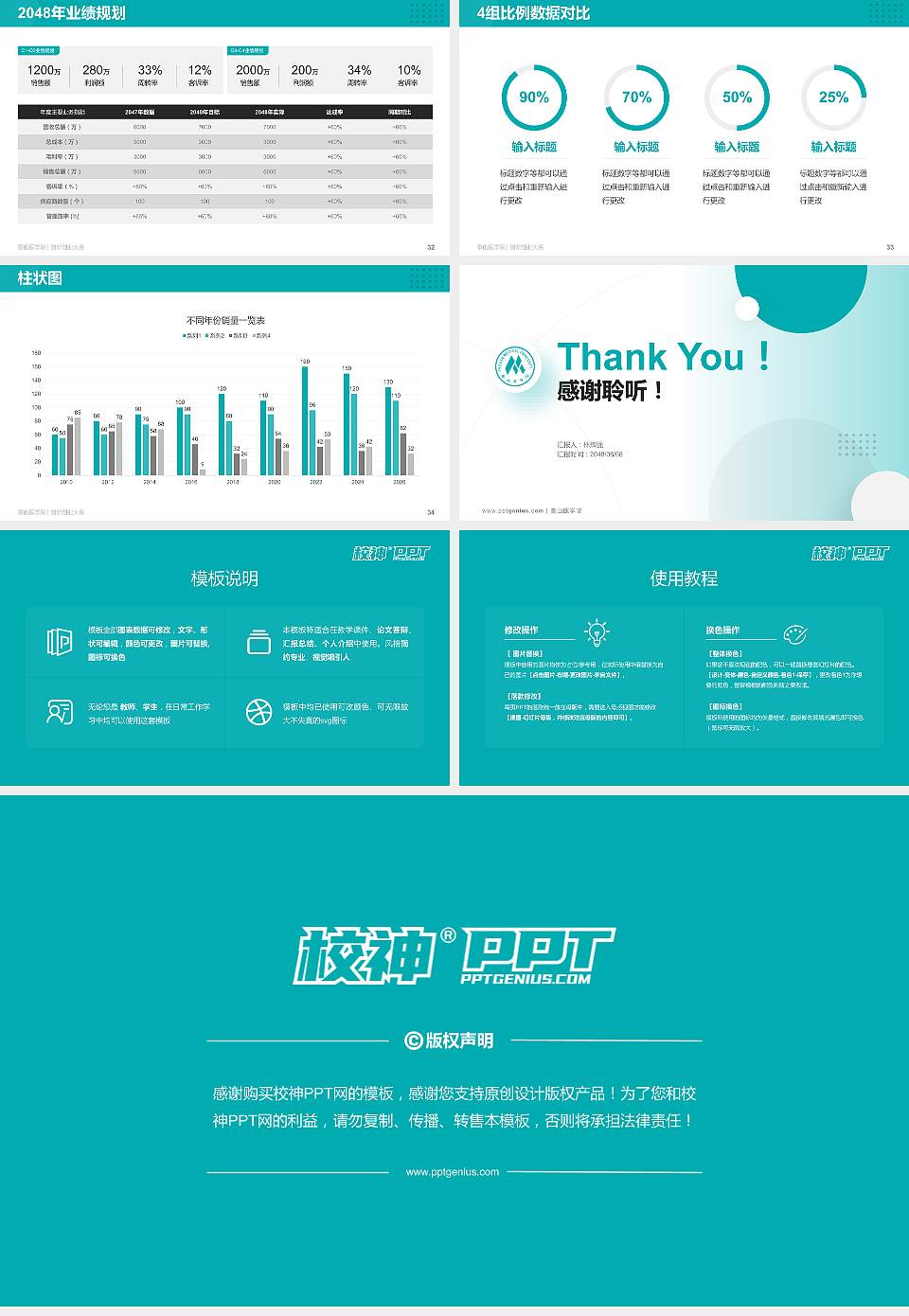 泰山医学院全国大学生创新创业大赛计划书PPT模板16:9格式幻灯片预览图5