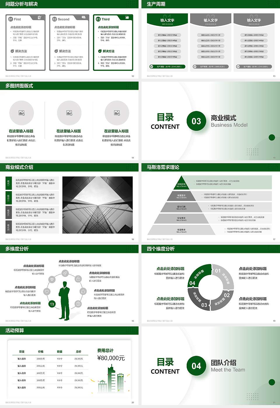 重庆能源职业学院全国大学生创新创业大赛计划书PPT模板16:9格式幻灯片预览图3