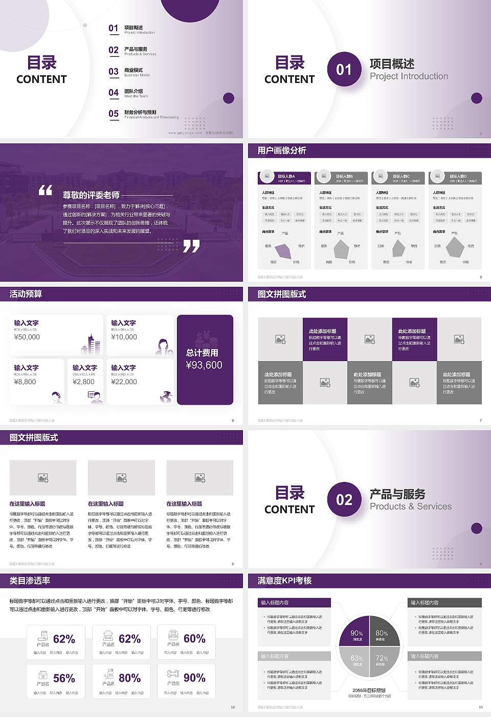 资阳口腔职业学院全国大学生创新创业大赛计划书PPT模板16:9格式幻灯片预览图2