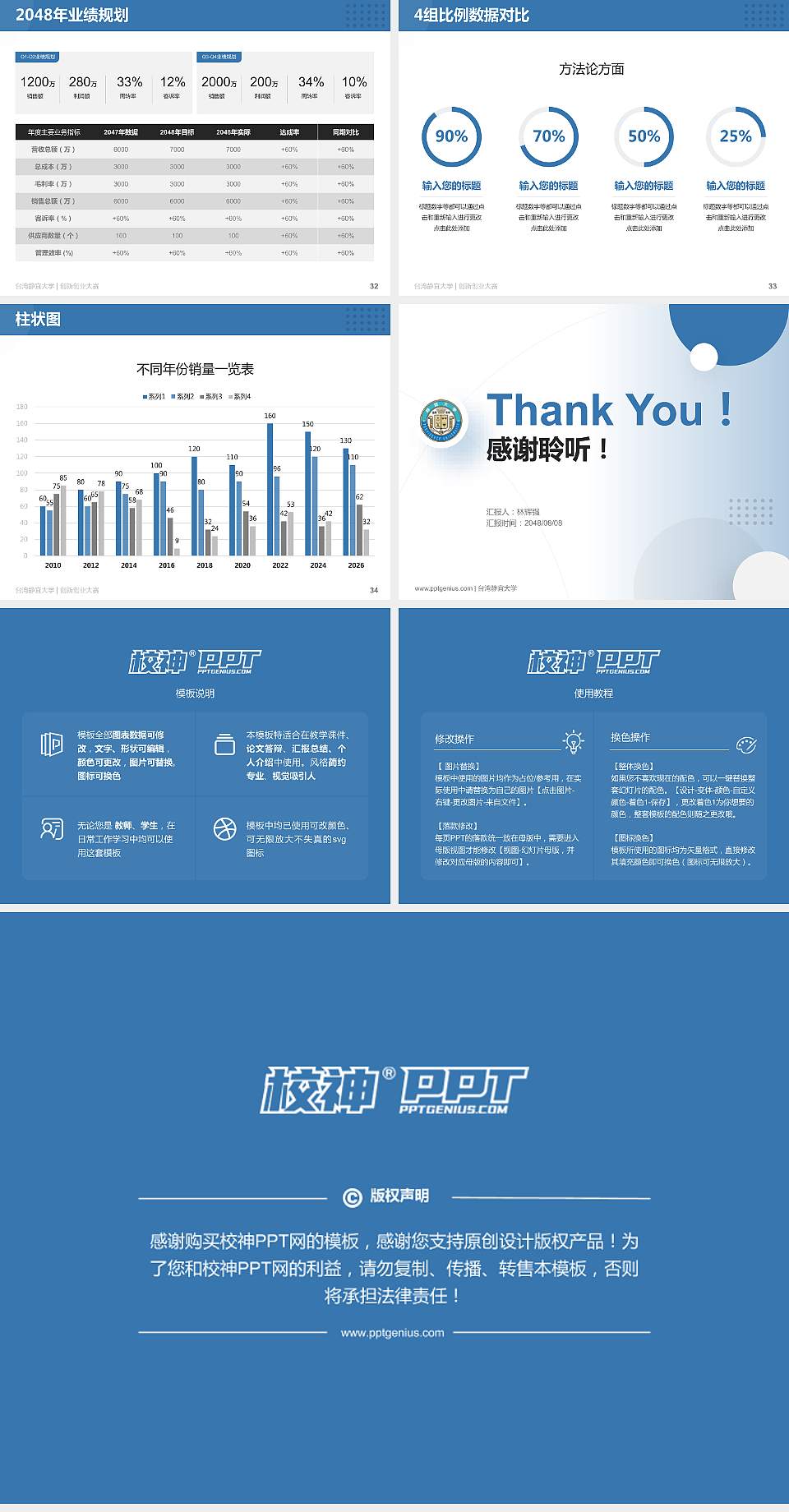 台湾静宜大学全国大学生创新创业大赛计划书PPT模板4:3格式幻灯片预览图5