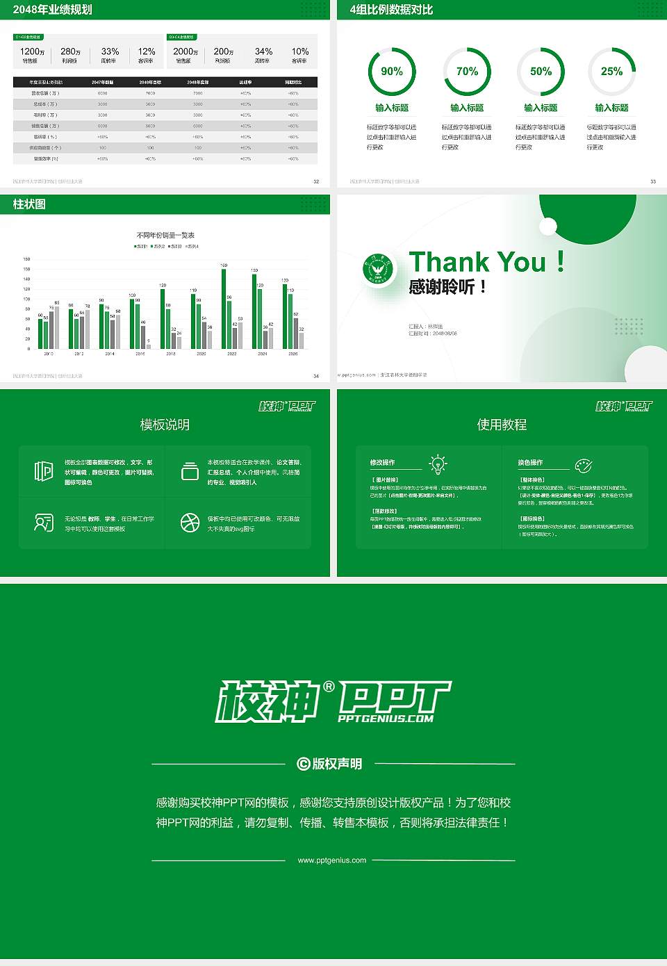 浙江农林大学暨阳学院全国大学生创新创业大赛计划书PPT模板16:9格式幻灯片预览图5