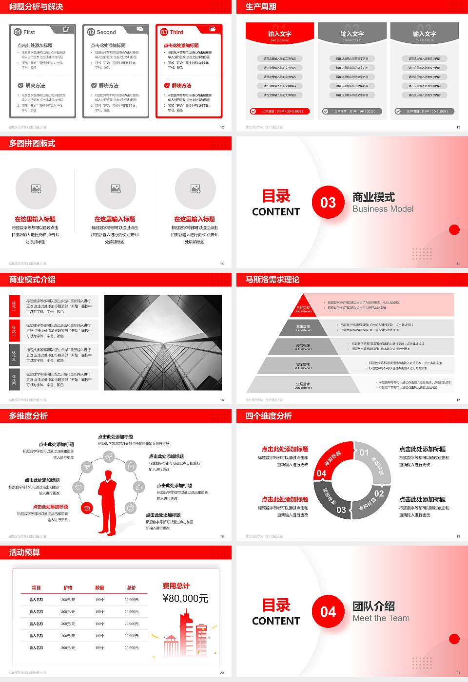 楚雄师范学院全国大学生创新创业大赛计划书PPT模板16:9格式幻灯片预览图3