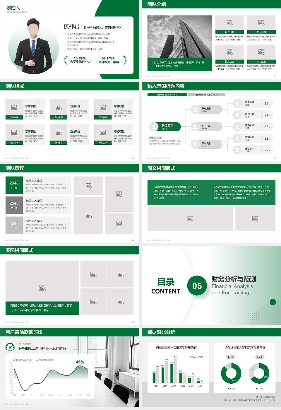 西安体育学院全国大学生创新创业大赛计划书PPT模板16:9格式幻灯片预览图4