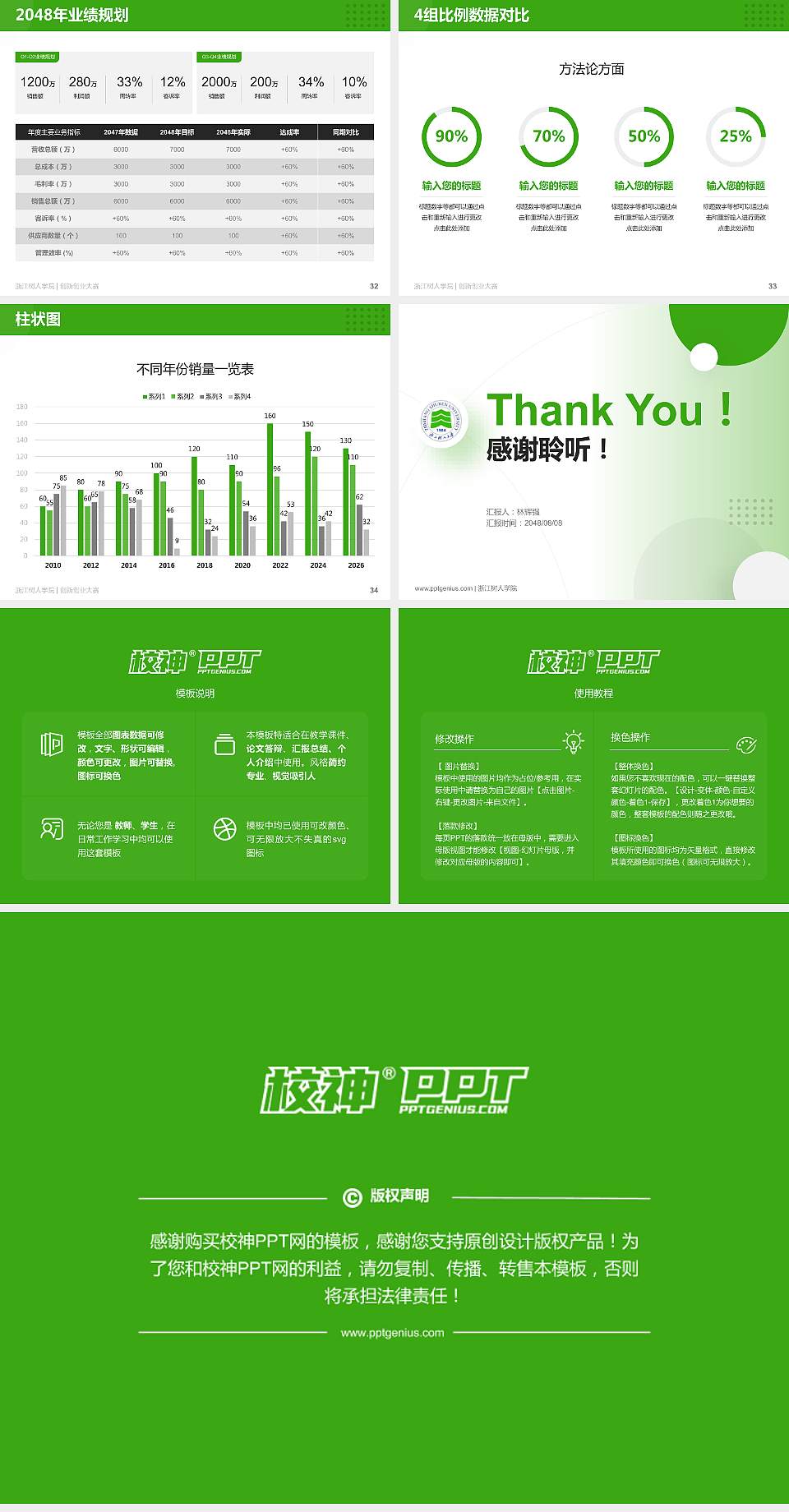 浙江树人学院全国大学生创新创业大赛计划书PPT模板4:3格式幻灯片预览图5