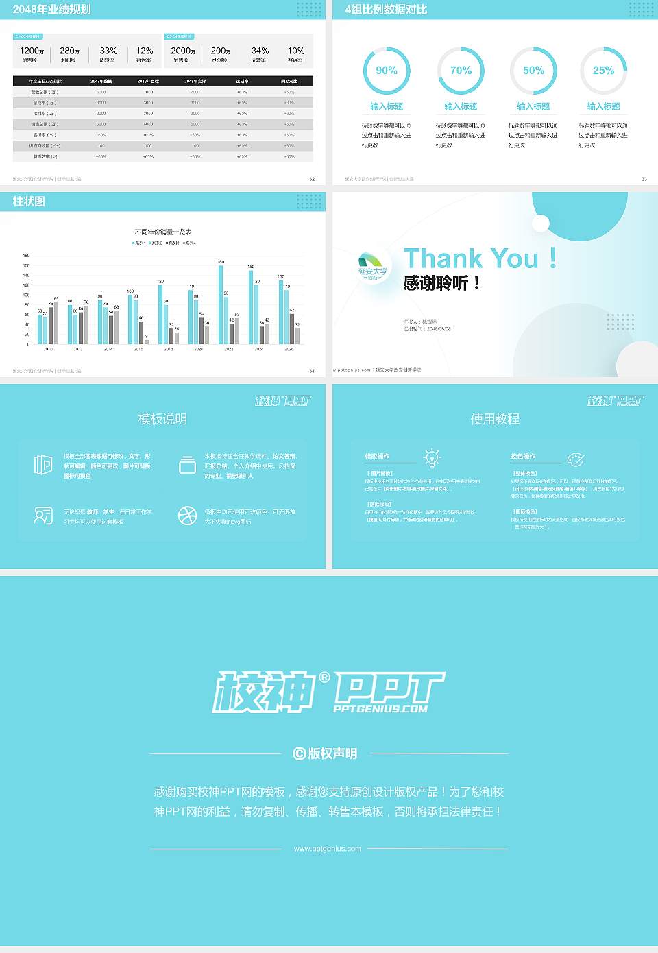 延安大学西安创新学院全国大学生创新创业大赛计划书PPT模板16:9格式幻灯片预览图5