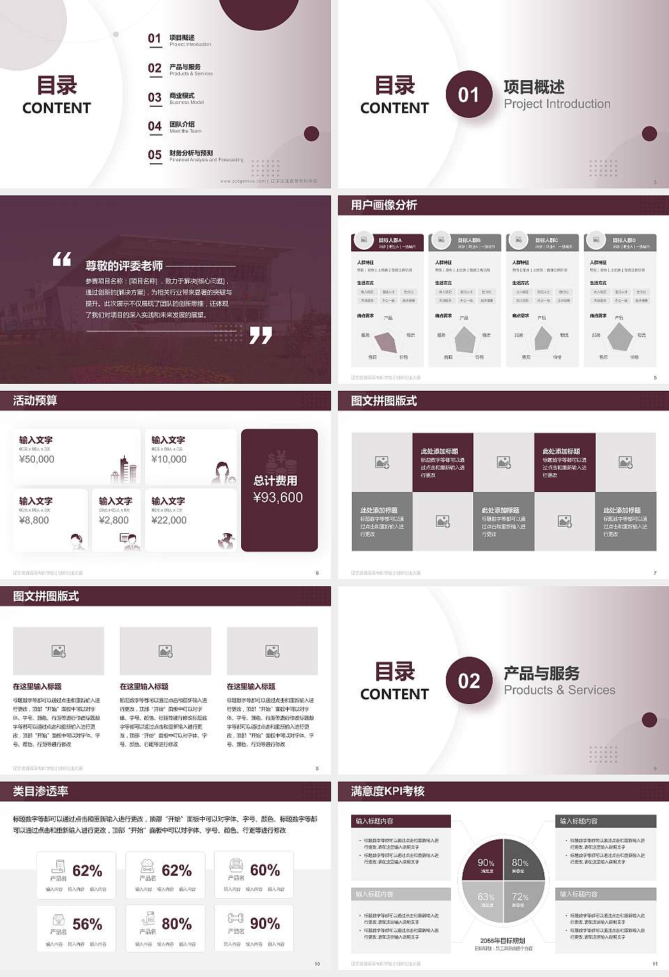 辽宁交通高等专科学校全国大学生创新创业大赛计划书PPT模板16:9格式幻灯片预览图2