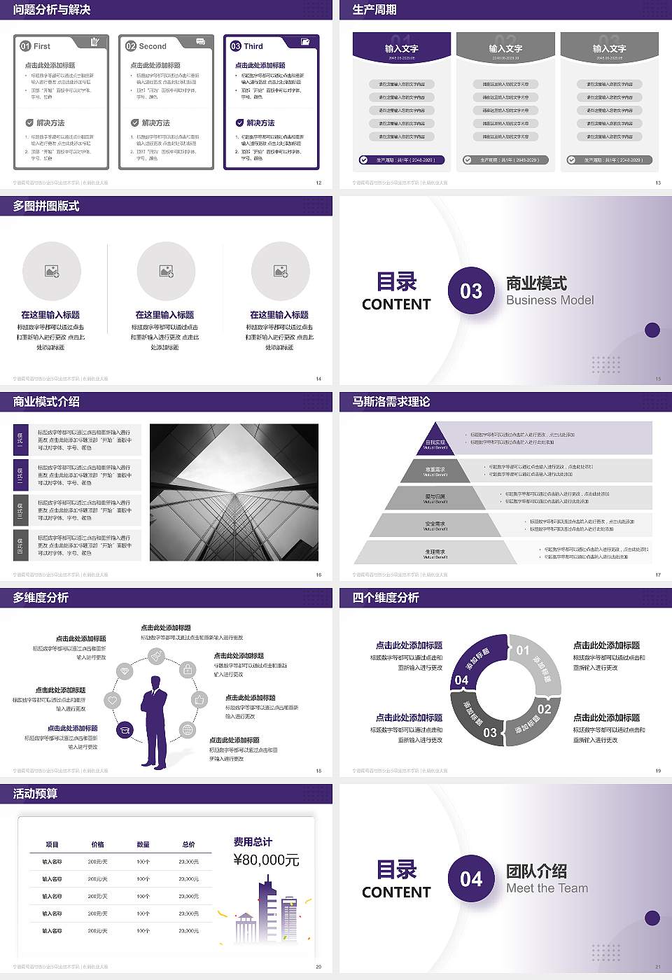 宁夏葡萄酒与防沙治沙职业技术学院全国大学生创新创业大赛计划书PPT模板16:9格式幻灯片预览图3