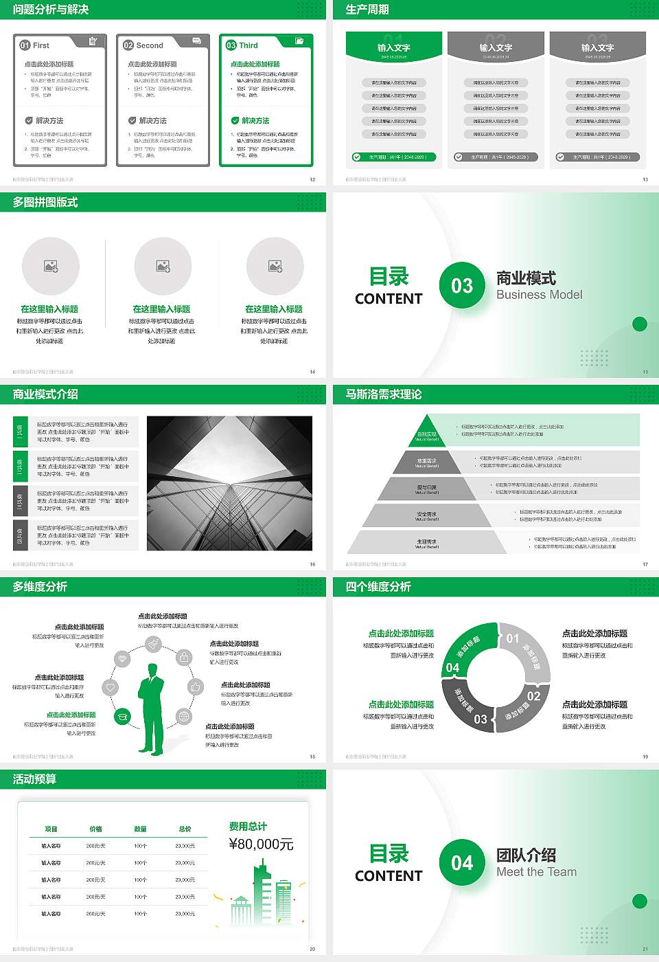 山东铝业职业学院全国大学生创新创业大赛计划书PPT模板16:9格式幻灯片预览图3